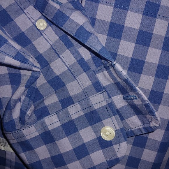 Abercrombie  Mens Size Medium Blue/Bluesish Mauve Cotton 100% - Picture 6 of 9